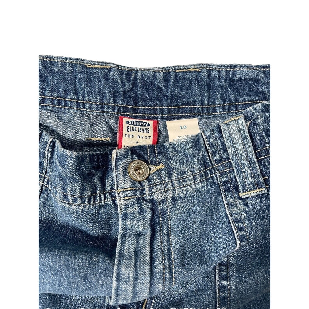 Old Navy Denim Skirt Women's 10 Blue Modest Western Ranch Prairie 90's Y2K VTG. - Picture 3 of 4